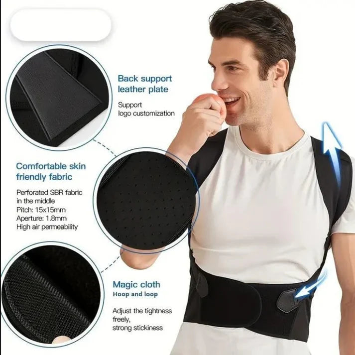 NO 1 . Confidence Boost Posture Corrector &  Back Support Belt for both Men & Women